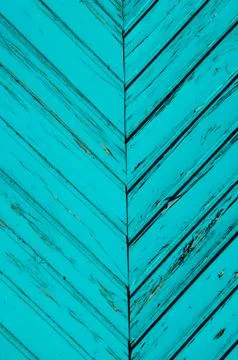 Angular blue strips of wood Foto stock