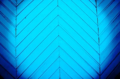 Angular blue strips of wood Foto stock