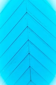 Angular blue strips of wood 스톡 사진