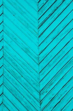 Angular blue strips of wood Stock Photos