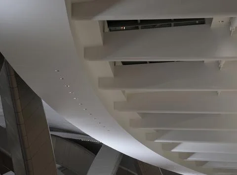 Angular ceiling panels Stock Photos