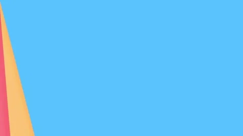 Angular colorful shapes rotate to wipe the green screen Stock Footage 331766558