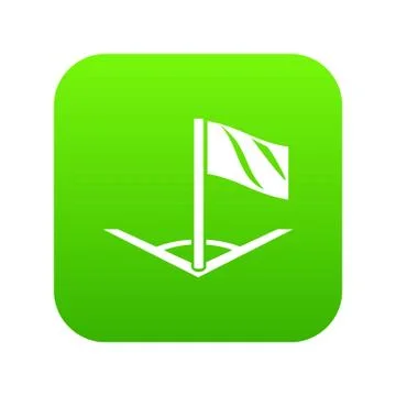 Angular football icon, simple black style 스톡 일러스트