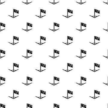 Angular football icon, simple black style Illustrazione stock