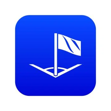 Angular football icon, simple black style イラスト素材