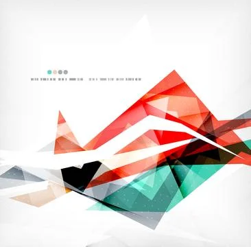 Angular geometric color shapes Illustrazione stock