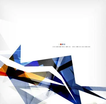 Angular geometric color shapes Stock Illustration