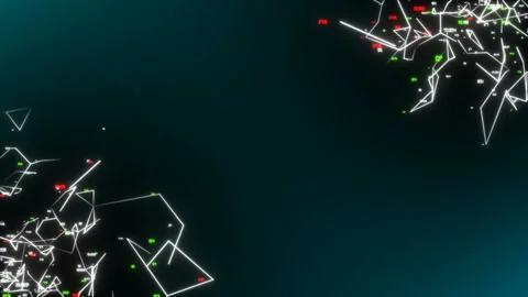 Angular glow of digital systems.Global Computer Network. Software source code Stock Footage 102735329