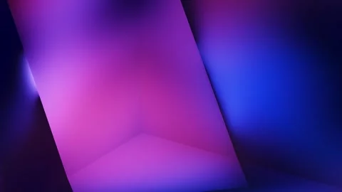 Angular gradient panels shifting through colorful abstract light loop Stock Footage 347806448