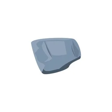 Angular grey stone vector illustration Stock Illustration