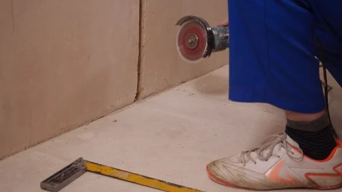 Angular grinding machine Stock Footage 122570772