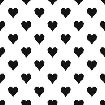 Angular heart pattern seamless 스톡 일러스트