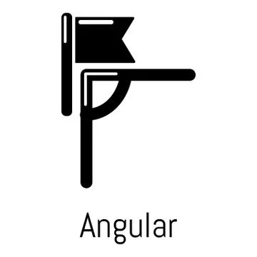 Angular line football icon, simple black style Illustrazione stock
