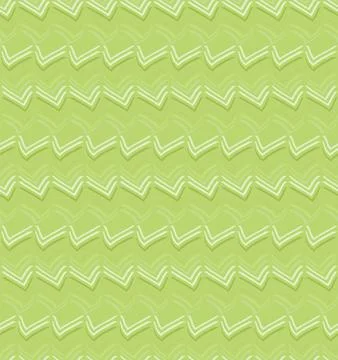 Angular lines arranged in rows create a seamless vector pattern on a green .. 스톡 일러스트