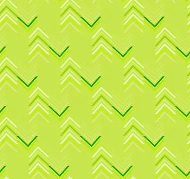 Angular lines create a seamless vector pattern on a green background for po.. Stock Illustration