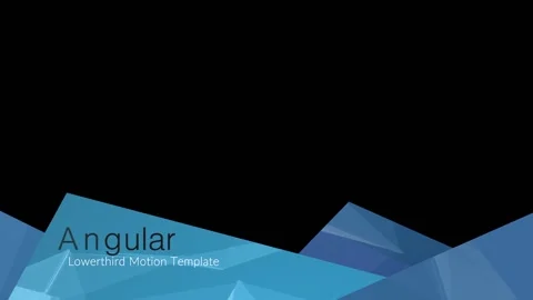 Angular Lowerthird After Effects stock