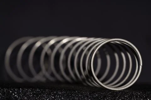 Angular macro view of a spring Foto stock