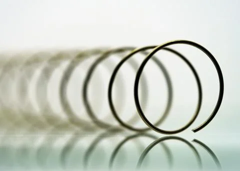 Angular macro view of a spring Foto stock