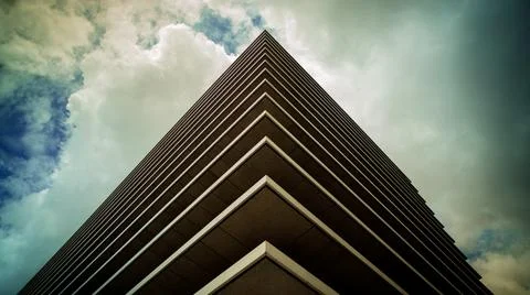 Angular Modern Building Stock Photos