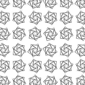 Angular motif, icon. radial element design pattern Stock Illustration