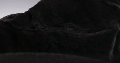 Angular Profile of a Shadowed Dark Rock Surface. Stock Footage 276091386