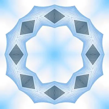 Angular ring made with metal sheets concert hall Stock Photos