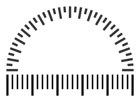 Angular Ruler Vector Illustration Illustrazione stock
