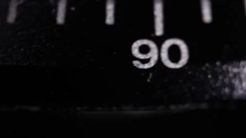 Angular scale on a precision device close-up Vídeo Stock 304067230
