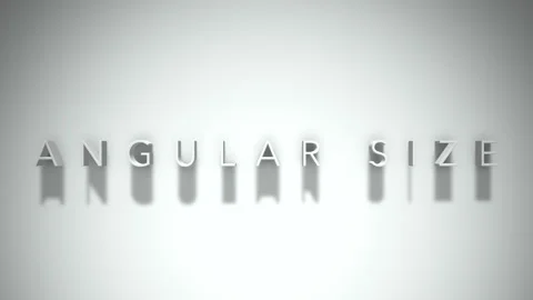 Angular size 3D title animation with shadows on a white background Stock Footage 297905707