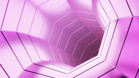 An angular tunnel of delicate colors.Design. An abstraction of a corridor moving Video stock 170438352