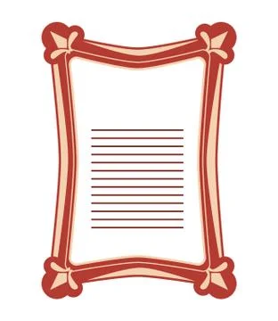 Angular vintage frame icon 库存插图