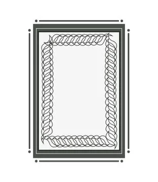 Angular vintage frame icon 库存插图