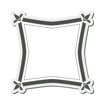 Angular vintage frame icon イラスト素材