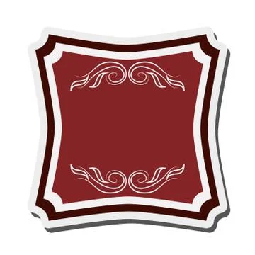 Angular vintage frame icon 库存插图