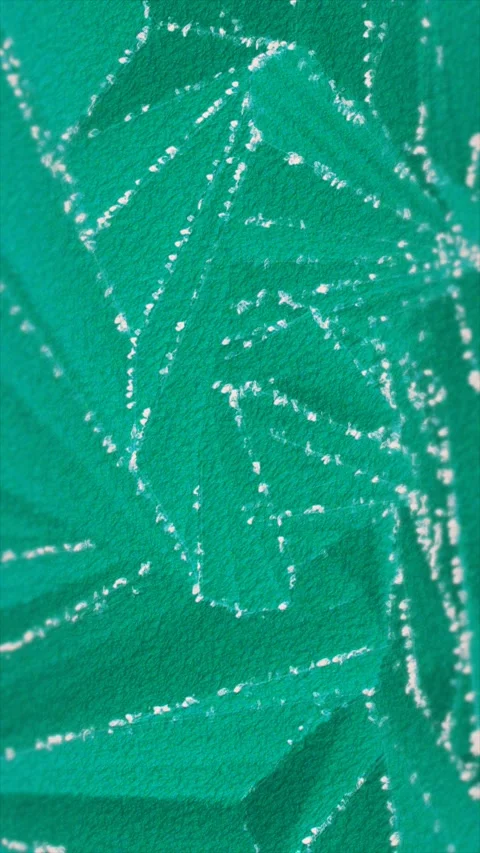 Angular white markings on teal form Stock Footage 325078934