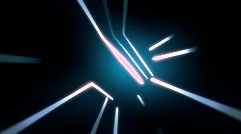 Angular wormhole tunnel through time and space, flashy neon style. Stock Footage 61233749