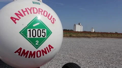 Anhydrous Ammonia tank Stock-Footage 43880604