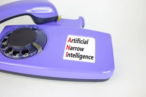 ANI artificial narrow intelligence symbol. Concept words ANI artificial nar.. Stock Photos