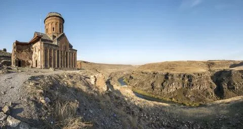 Ani ruins, Ani ancient city. Kars, Turkey Stock Photos
