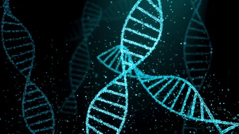 Anim science dna s3 03 blue dna string Stock Footage 278218228