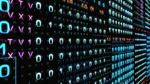 Anim technology076s03 binary code big data Stock Footage 315526502