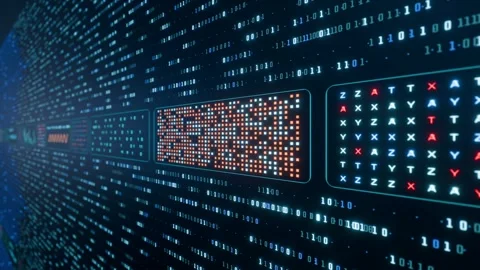 Anim technology087s05 futuristic big data concept Stock-Footage 327231269