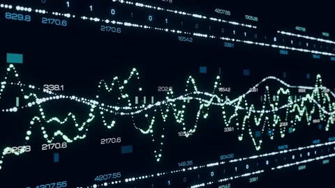 Anim technology089s02 abstract data sine wave technology Vídeo Stock 322522066
