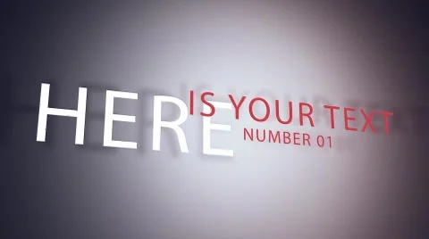 Anim Typo Text 3 dossier After Effects stock