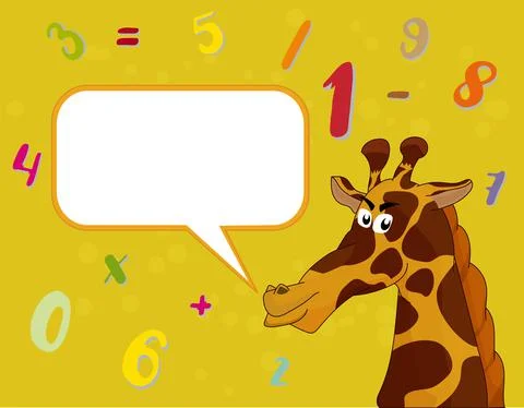 Animal and speech bubble Illustrazione stock