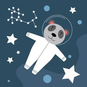 Animal astronaut Stock Illustration