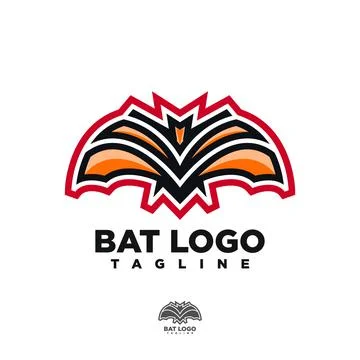 Animal bat logo Stock Illustration