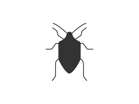 Animal, bug, insect icon. Vector illustration, flat design. Illustrazione stock