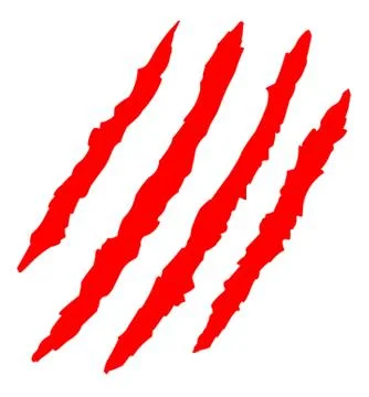 Animal Claw Marks Stock Illustration