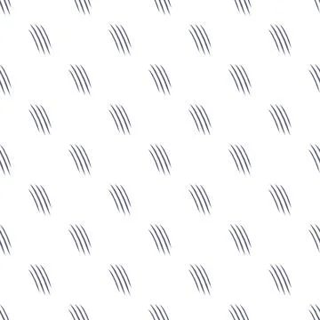 Animal claw marks seamless pattern on white background 库存插图